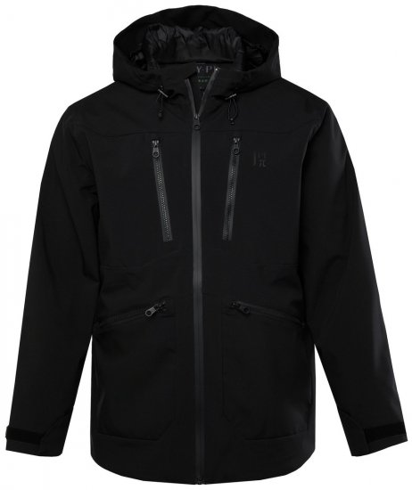 Jay-Pi 834145 Impermeabilă jachetă funcțională Negru - Haine sport & haine de exterior - Haine Sport & Exterior Bărbați Mărimi Mari