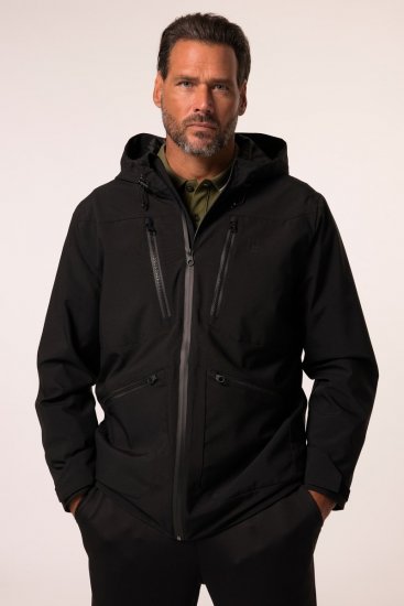 Jay-Pi 834145 Impermeabilă jachetă funcțională Negru - Haine sport & haine de exterior - Haine Sport & Exterior Bărbați Mărimi Mari