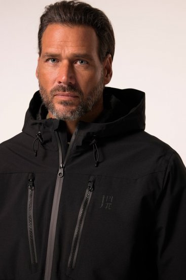 Jay-Pi 834145 Impermeabilă jachetă funcțională Negru - Haine sport & haine de exterior - Haine Sport & Exterior Bărbați Mărimi Mari