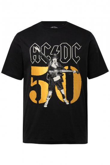 JP1880 AC/DC Graphic Band T-Shirt Black - Tricouri - Tricouri Bărbați Mărimi Mari