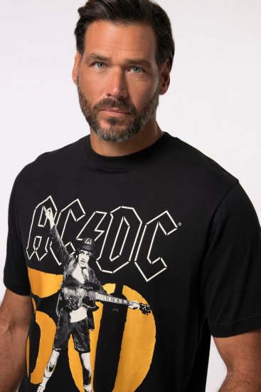 JP1880 AC/DC Graphic Band T-Shirt Black - Tricouri - Tricouri Bărbați Mărimi Mari