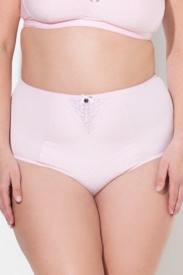 Ulla Popken 834307 Chiloți modelatori cu dantelă Roz - Lenjerie modelatoare - 