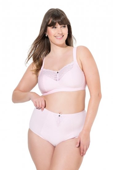 Ulla Popken 834307 Chiloți modelatori cu dantelă Roz - Lenjerie modelatoare - 