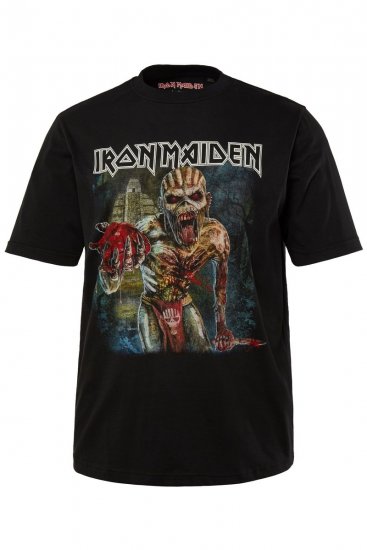 JP1880 Iron Maiden Eddie Attack Band T-Shirt Black - Tricouri - Tricouri Bărbați Mărimi Mari
