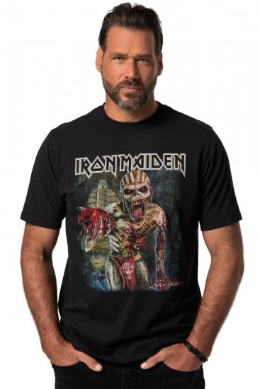 JP1880 Iron Maiden Eddie Attack Band T-Shirt Black - Tricouri - Tricouri Bărbați Mărimi Mari