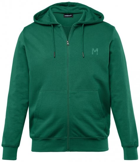 Men+ 851 Hanorac cu fermoar Verde - Pulovere & hanorace - Pulovere & Hanorace Bărbați Mărimi Mari