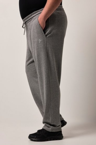 Men+ 852 Pantaloni de trening Gri melanj - Pantaloni trening - Pantaloni Trening Bărbați Mărimi Mari
