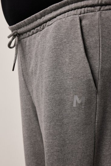 Men+ 852 Pantaloni de trening Gri melanj - Pantaloni trening - Pantaloni Trening Bărbați Mărimi Mari