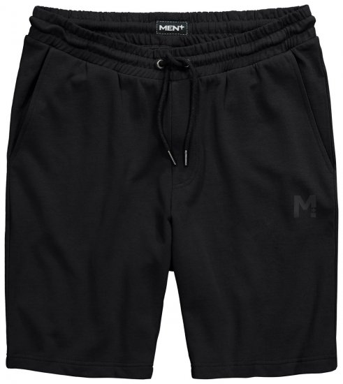Men+ 858 Pantaloni scurți de trening Neagră - Pantaloni trening - Pantaloni Trening Bărbați Mărimi Mari