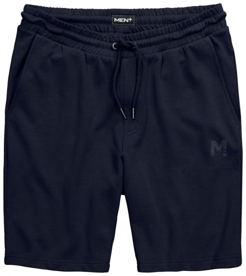 Men+ 858 Pantaloni scurți de trening Bleumarin - Pantaloni trening - Pantaloni Trening Bărbați Mărimi Mari
