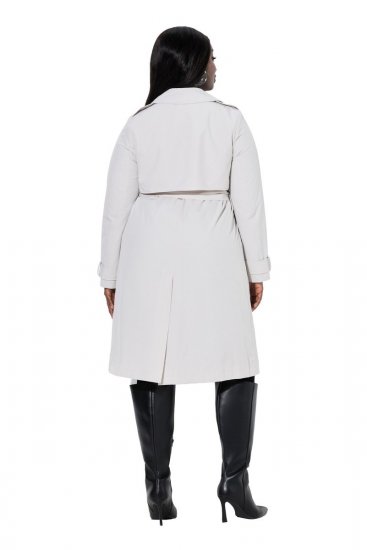Ulla Popken 834990 Trenci Taupe - Paltoane - Paltoane pentru femei la marimi mari