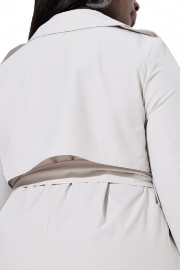 Ulla Popken 834990 Trenci Taupe - Paltoane - Paltoane pentru femei la marimi mari