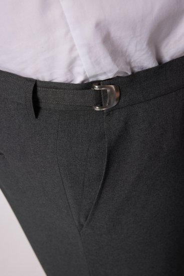 Men+ 065 Porto Pantaloni de costum Gri - Costume - Costume Bărbați mărimi mari