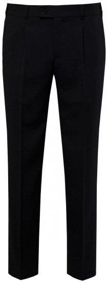 Men+ 066 Porto Pantaloni de costum bellyfit Neagră - Costume - Costume Bărbați mărimi mari