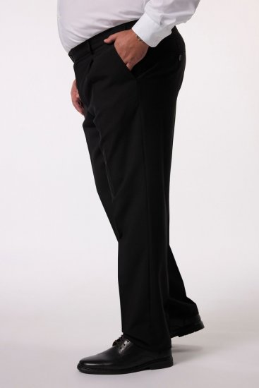 Men+ 066 Porto Pantaloni de costum bellyfit Neagră - Costume - Costume Bărbați mărimi mari