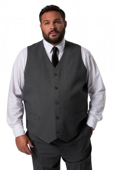 Men+ 067 Porto Vestă de costum Gri - Costume - Costume Bărbați mărimi mari