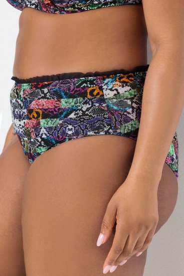 Ulla Popken 835633 Chiloți cu imprimeu animal Multicolor - Chiloți - 