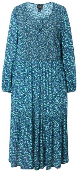 Ulla Popken 835713 Rochie cu flori Bleumarin - Rochii maxi - Rochii maxi marimi mari