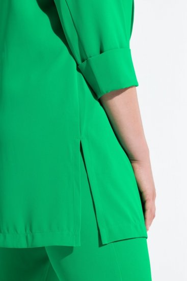 Ulla Popken 836165 Sacou lung cu mânecă 3/4 Verde - Sacouri - Sacouri în Mărimi Mari pentru Femei
