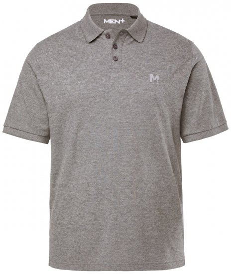 Men+ 256 Tricou polo Gri - Tricouri polo - Tricouri Polo Bărbați Mărimi Mari