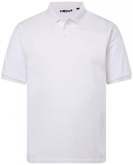 Men+ 256 Tricou polo Alb - Tricouri polo - Tricouri Polo Bărbați Mărimi Mari