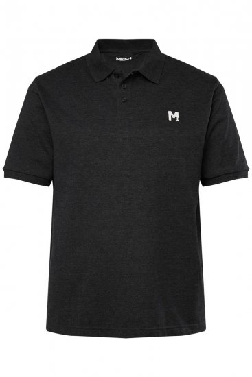Men+ 258 Tricou polo Neagră 2 bucăți - Tricouri polo - Tricouri Polo Bărbați Mărimi Mari