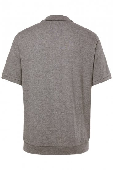 Men+ 264 Tricou polo bellyfit Gri melanj - Tricouri polo - Tricouri Polo Bărbați Mărimi Mari
