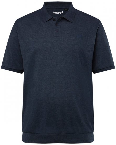 Men+ 264 Tricou polo bellyfit Bleumarin - Tricouri polo - Tricouri Polo Bărbați Mărimi Mari
