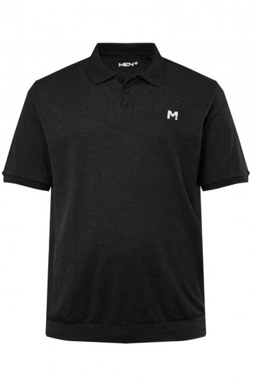 Men+ 266 Tricou polo bellyfit Neagră 2 bucăți - Tricouri polo - Tricouri Polo Bărbați Mărimi Mari