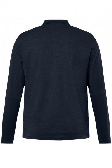 Men+ 270 Tricou polo cu mânecă lungă Bleumarin - Tricouri polo - Tricouri Polo Bărbați Mărimi Mari