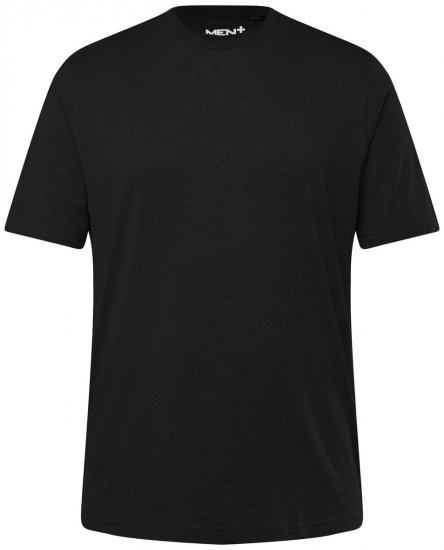Men+ 276 Tricou guler rotund Neagră - Tricouri - Tricouri Bărbați Mărimi Mari