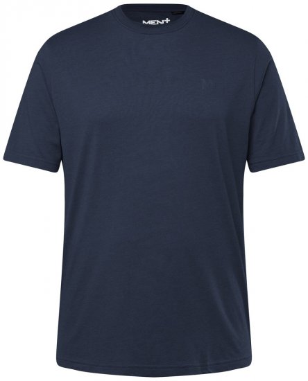 Men+ 276 Tricou guler rotund Bleumarin - Tricouri - Tricouri Bărbați Mărimi Mari