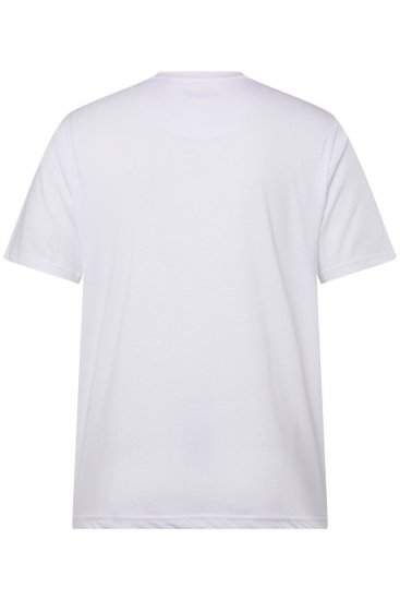Men+ 276 Tricou guler rotund Alb - Tricouri - Tricouri Bărbați Mărimi Mari