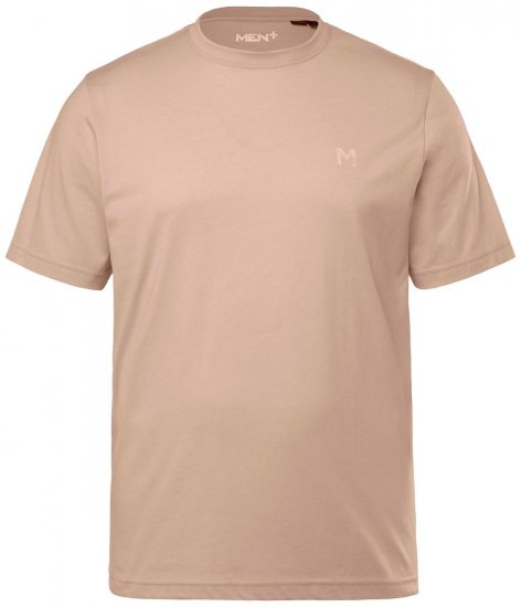 Men+ 276 Tricou guler rotund Nisip - Tricouri - Tricouri Bărbați Mărimi Mari