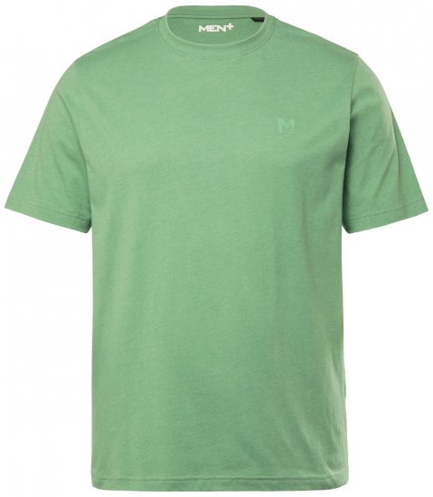 Men+ 276 Tricou guler rotund Verde - Tricouri - Tricouri Bărbați Mărimi Mari
