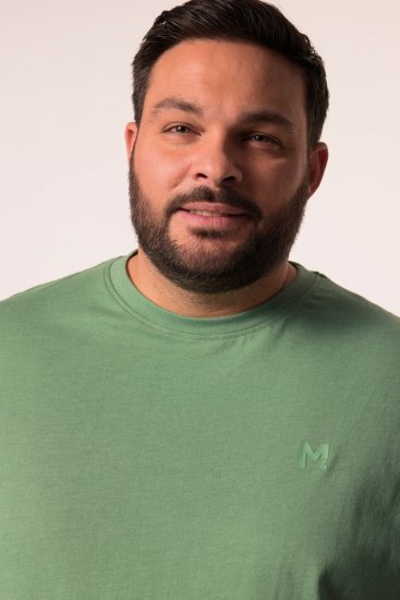 Men+ 276 Tricou guler rotund Verde - Tricouri - Tricouri Bărbați Mărimi Mari