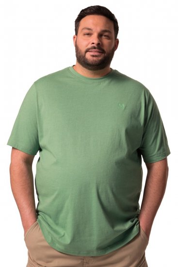 Men+ 276 Tricou guler rotund Verde - Tricouri - Tricouri Bărbați Mărimi Mari