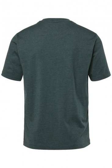 Men+ 276 Tricou guler rotund Verde închis - Tricouri - Tricouri Bărbați Mărimi Mari