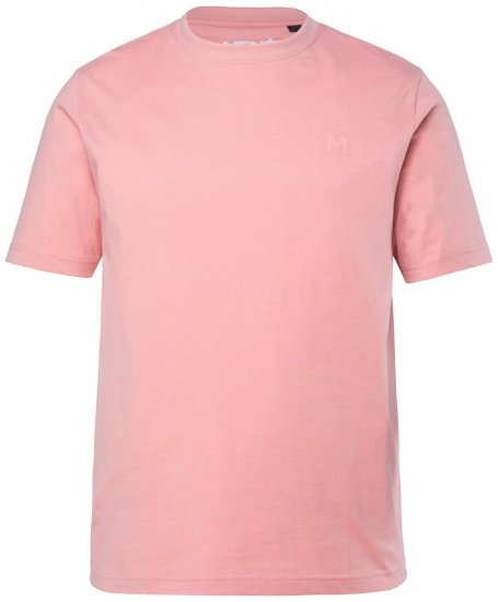 Men+ 276 Tricou guler rotund Roz - Tricouri - Tricouri Bărbați Mărimi Mari