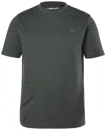 Men+ 276 Tricou guler rotund Verde măsliniu - Tricouri - Tricouri Bărbați Mărimi Mari