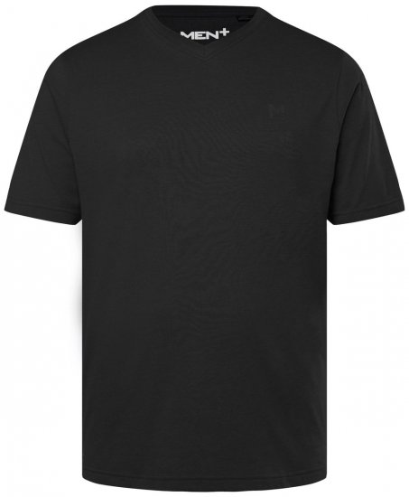 Men+ 279 Tricou decolteu în V Neagră - Tricouri - Tricouri Bărbați Mărimi Mari