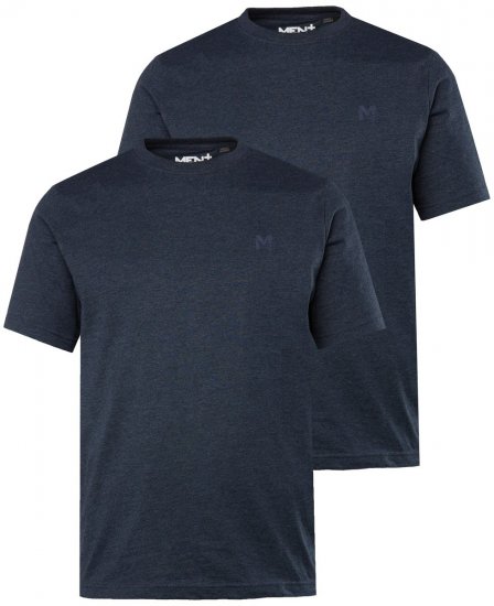 Men+ 285 Tricou guler rotund Bleumarin 2 bucăți - Tricouri - Tricouri Bărbați Mărimi Mari