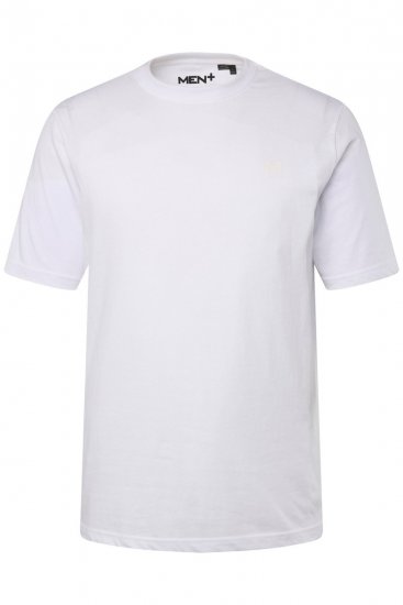 Men+ 285 Tricou guler rotund Alb 2 bucăți - Tricouri - Tricouri Bărbați Mărimi Mari