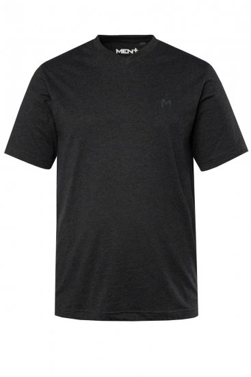Men+ 299 Tricou decolteu în V Neagră 2 bucăți - Tricouri - Tricouri Bărbați Mărimi Mari