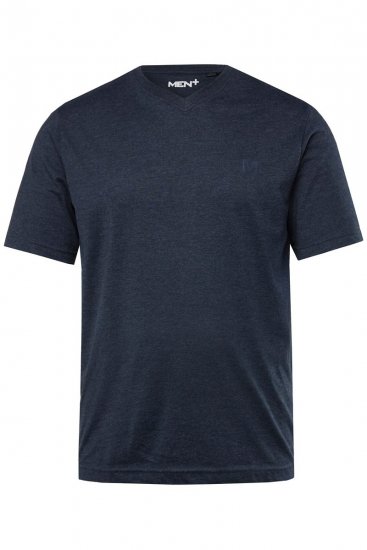 Men+ 299 Tricou decolteu în V Bleumarin 2 bucăți - Tricouri - Tricouri Bărbați Mărimi Mari