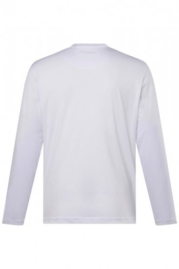 Men+ 307 Tricou cu mânecă lungă Alb - Tricouri - Tricouri Bărbați Mărimi Mari