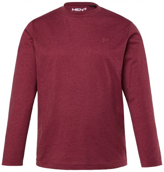 Men+ 307 Tricou cu mânecă lungă Vânătă - Tricouri - Tricouri Bărbați Mărimi Mari
