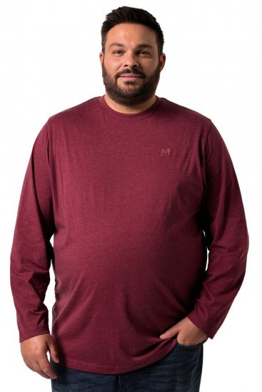 Men+ 307 Tricou cu mânecă lungă Vânătă - Tricouri - Tricouri Bărbați Mărimi Mari