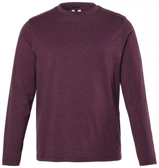 Men+ 307 Tricou cu mânecă lungă Prună închis - Tricouri - Tricouri Bărbați Mărimi Mari