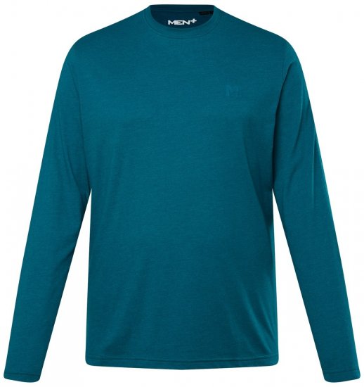 Men+ 307 Tricou cu mânecă lungă Albastru gri - Tricouri - Tricouri Bărbați Mărimi Mari